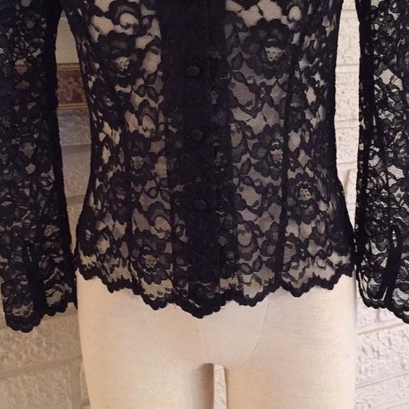 Fibers By Barbara Lesser Scallop Lace Pants Set - Picture 11 of 16